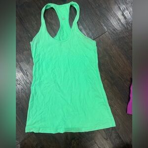 Lululemon Athletica Bright Green Tank Top